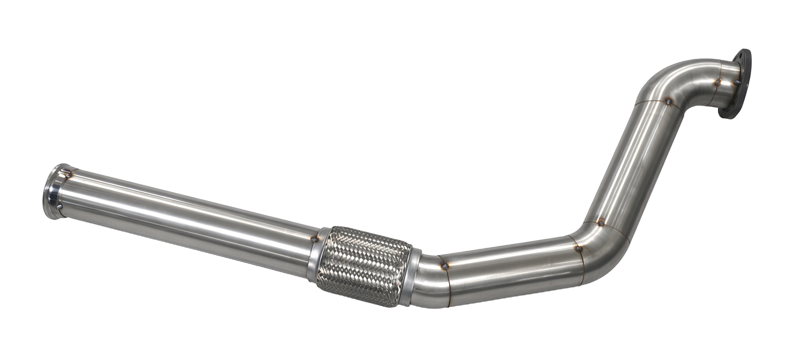 Custom stainless steel downpipe built and fitted in Johannesburg